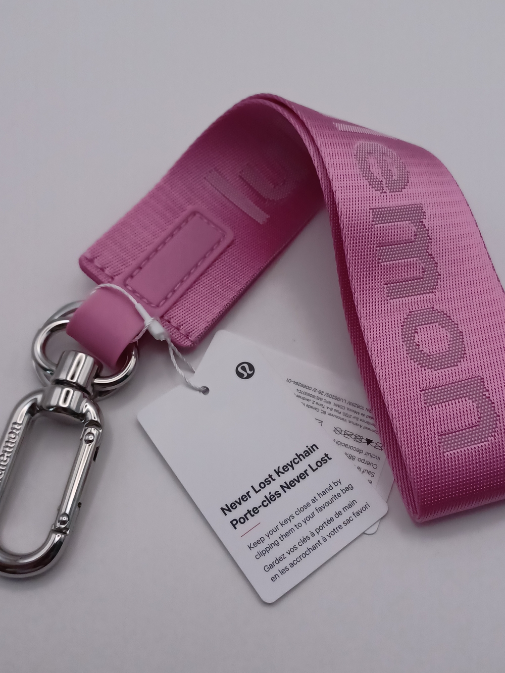 Lululemon Never Lost Keychain in SWOT/PIAR/SLVR